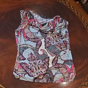 Chic Paisley Print Women's Blouse
